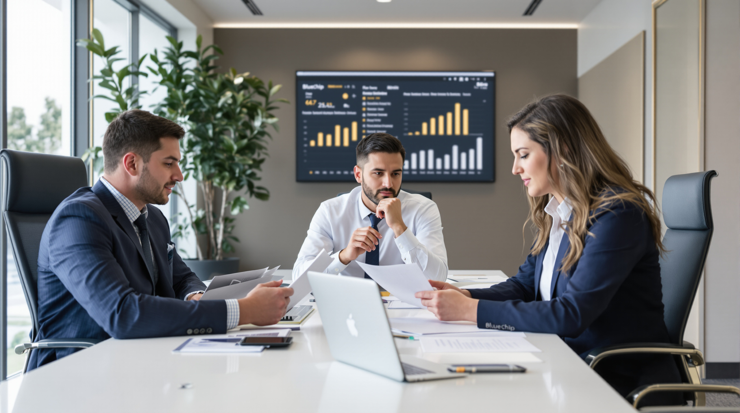 Finance professional reviewing overdue invoices and accounts receivable workflow for Commercial Debt Collection for Business Cash Flow