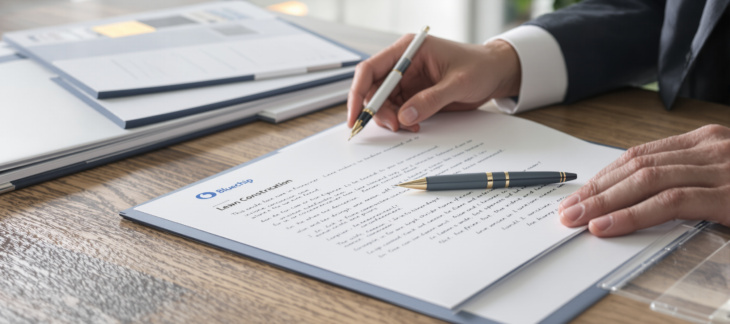 Finance professional reviewing overdue invoices and accounts receivable workflow for Commercial Debt Collection for Business Cash Flow
