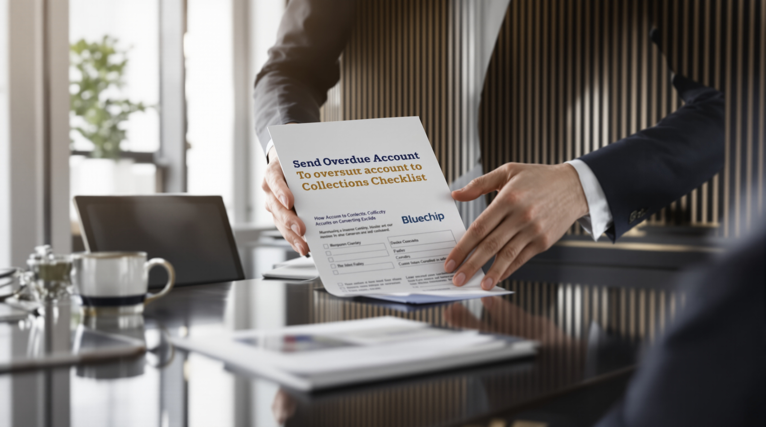 Finance professional reviewing overdue invoices and accounts receivable workflow for Commercial Debt Collection for Australian Businesses