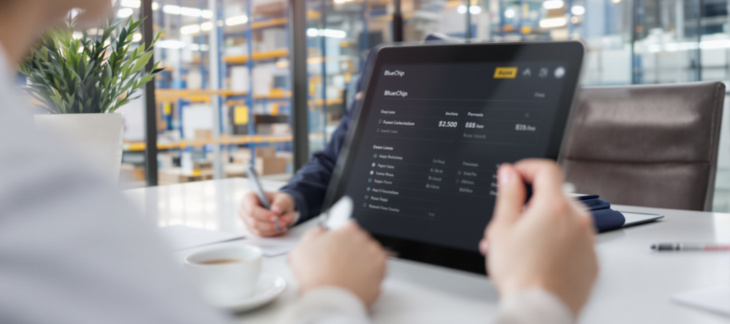 Finance professional reviewing overdue invoices and accounts receivable workflow for Commercial Debt Collection for Australian Businesses